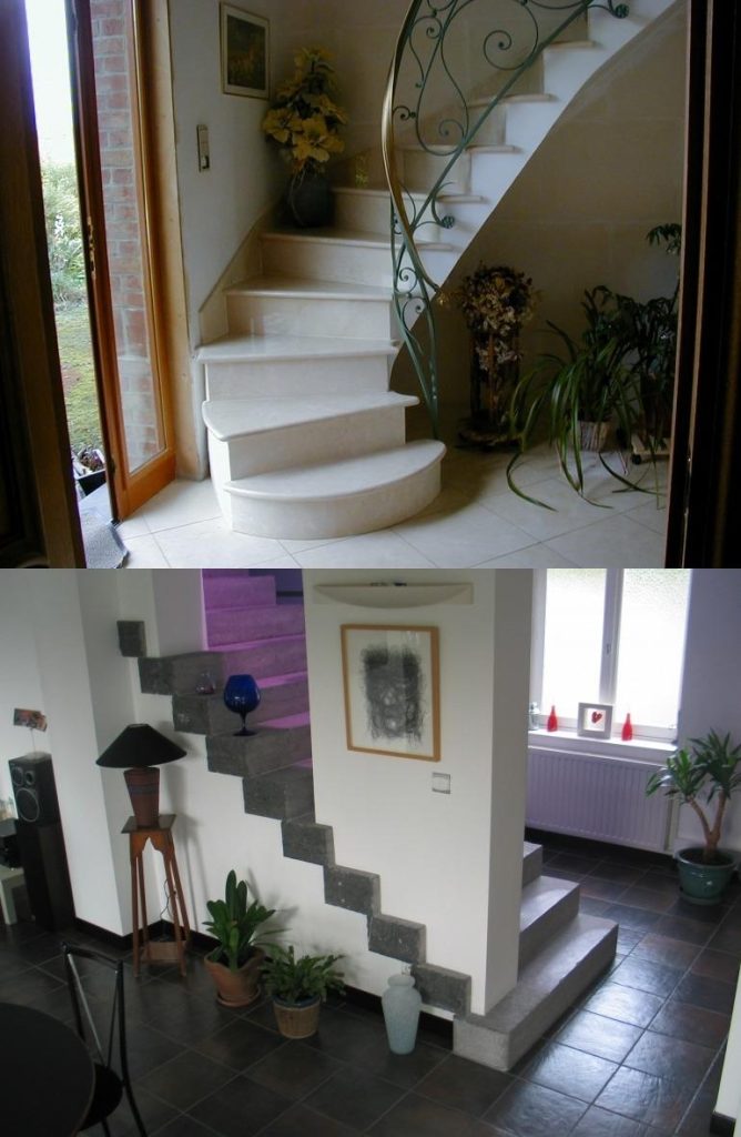 Escalier marbre ou en pierre sur-mesure